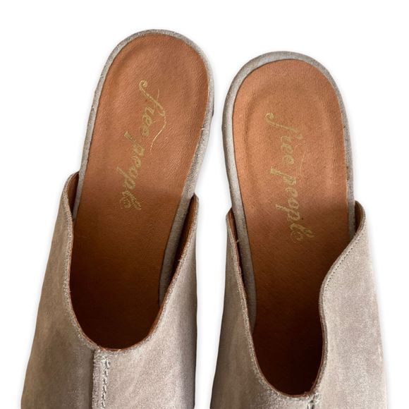 Free people peep toe block heel taupe suede pri t. Mike’s - Picture 13 of 14